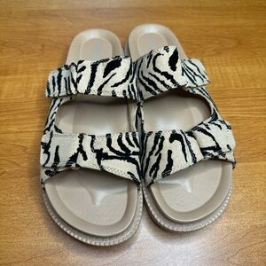 Zebra Print Sandals
